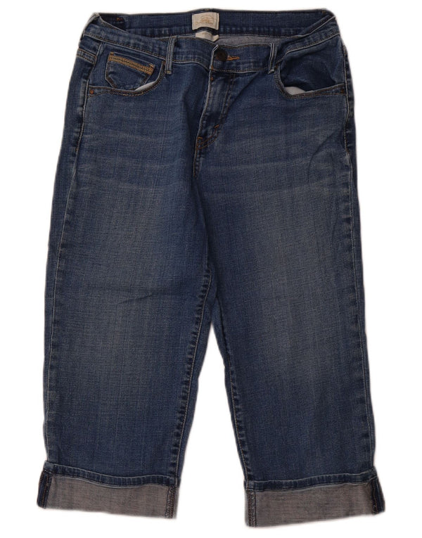 LEVI'S Dame 515 Capri Jeans US 8 Medium W28 L19 Blå Bomuld