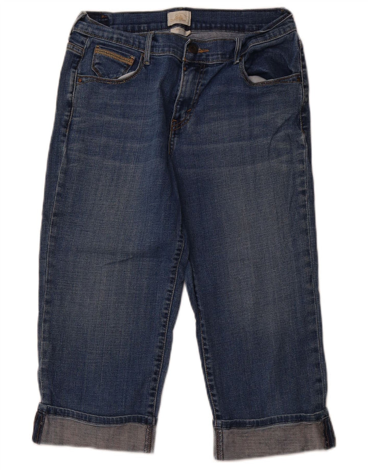 LEVI'S Dame 515 Capri Jeans US 8 Medium W28 L19 Blå Bomuld