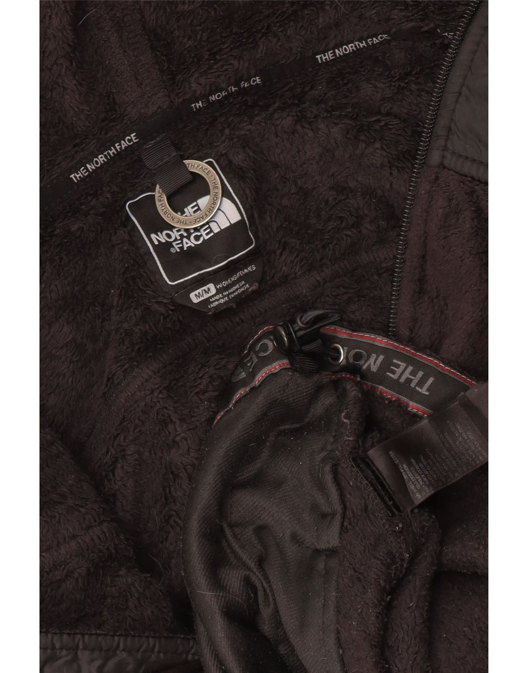 The North Face Fleecejakke med hætte til kvinder UK 12 Medium Sort Polyester