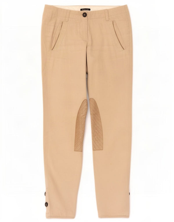 Massimo Dutti Chinobukser til kvinder EU 36 XS W26 L28 Beige Colourblock