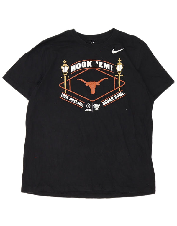 Nike grafisk T-shirt top til mænd XL sort bomuld
