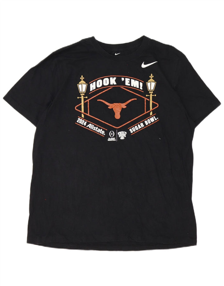 Nike grafisk T-shirt top til mænd XL sort bomuld