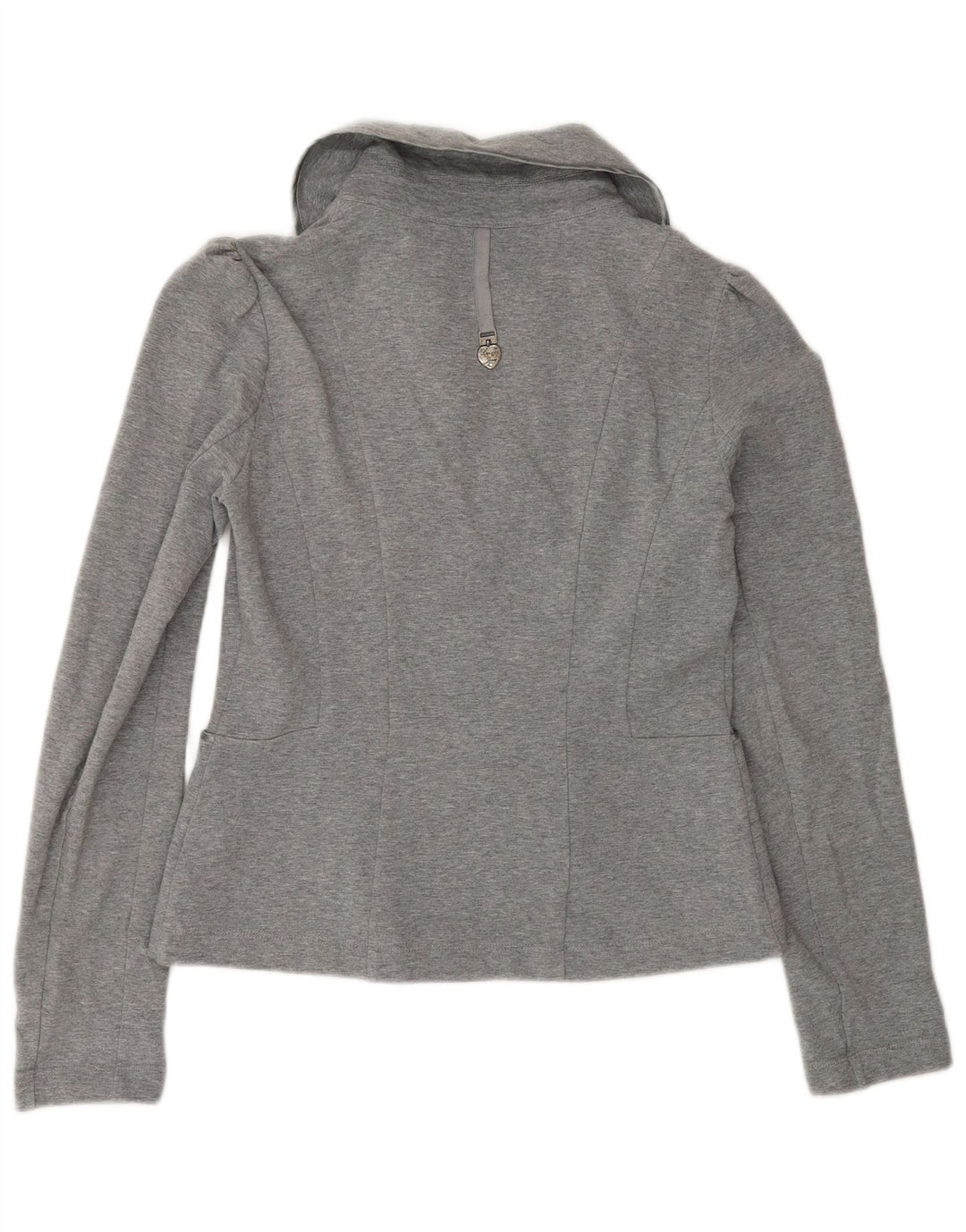 Liu Jo Dame Cardigan Top UK 12 Medium Grå Bomuld