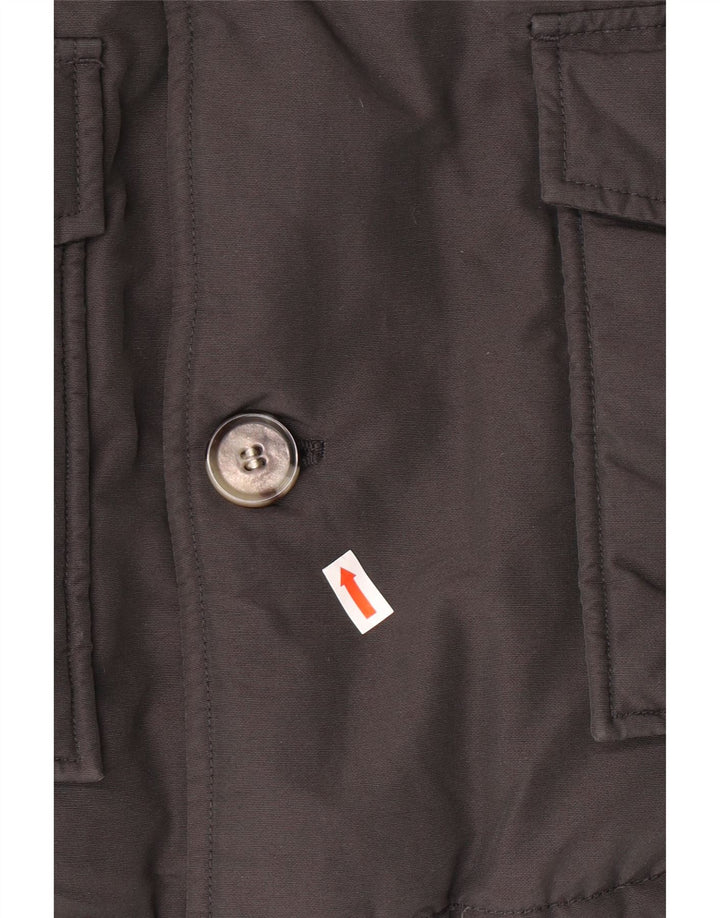 WOOLRICH Polstret frakke med hætte til drenge 9-10 år sort bomuld