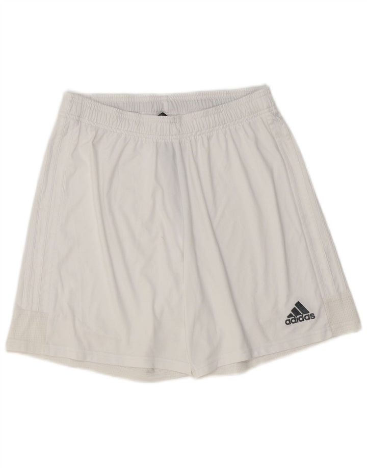 Adidas Aeroready Sportsshorts til mænd store hvide polyester