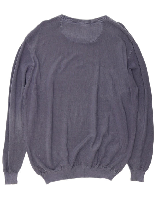 Paul & Shark Herre V-hals sweater XL marineblå