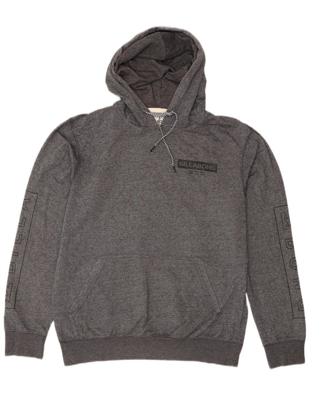 Billabong Herre Skræddersyet Fit Grafisk hættetrøje Jumper Medium Grey Flecked