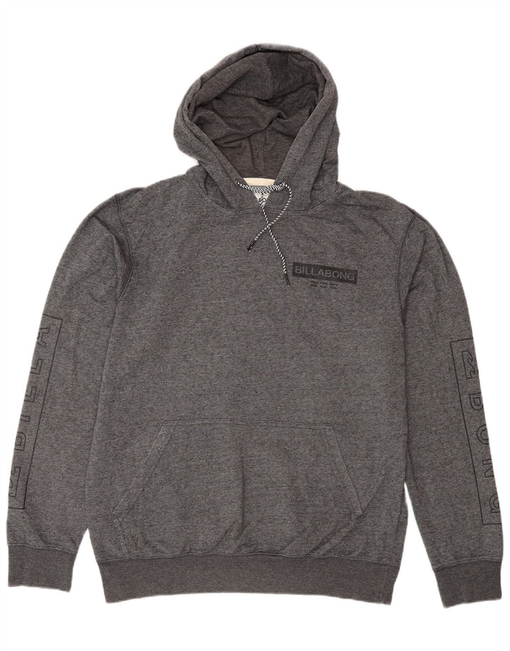 Billabong Herre Skræddersyet Fit Grafisk hættetrøje Jumper Medium Grey Flecked