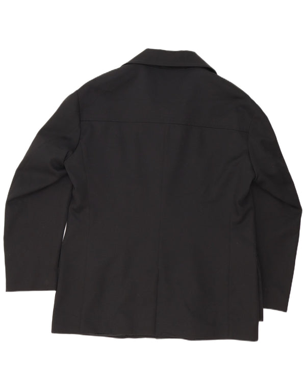 GEORGE MILLER Herre 4-knaps blazerjakke UK 42 XL Sort Polyester