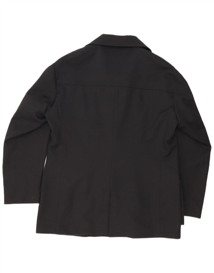 GEORGE MILLER Herre 4-knaps blazerjakke UK 42 XL Sort Polyester