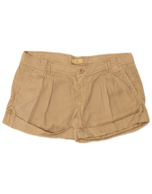 FAY Womens Chino Shorts W29 Medium Beige Lyocell