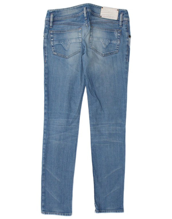 DIESEL Dame Skinny Jeans W27 L31 Blå Bomuld
