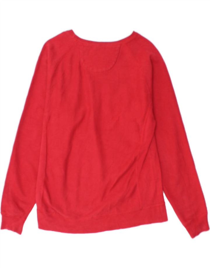 CHAMPION Womens Graphic Sweatshirt Jumper UK 16 Large Red Vintage Champion and Second-Hand Champion from Messina Hembry 