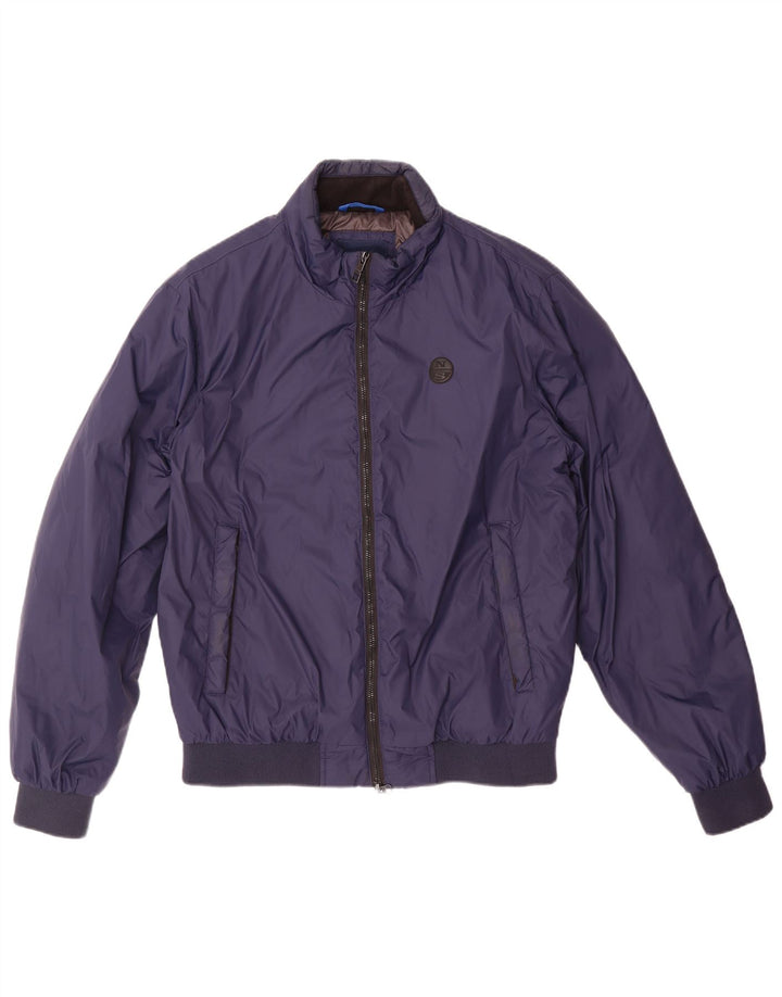 North Sails Herre Bomber Jacket UK 38 Medium Navy Blue Polyamide