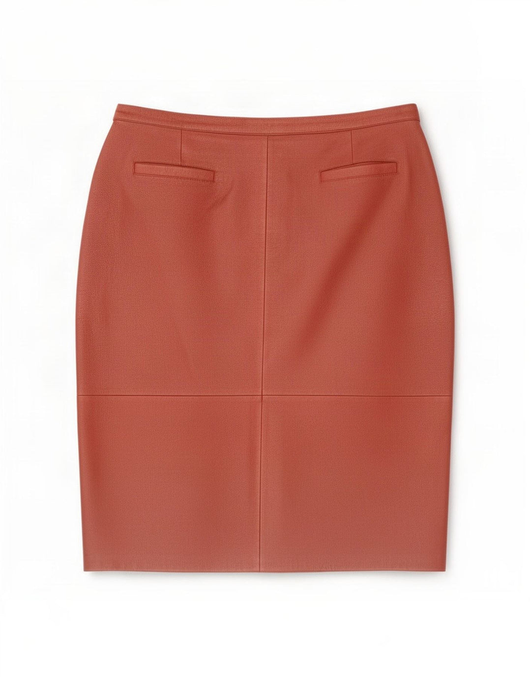 Vintage lædernederdel til kvinder W34 Large Red