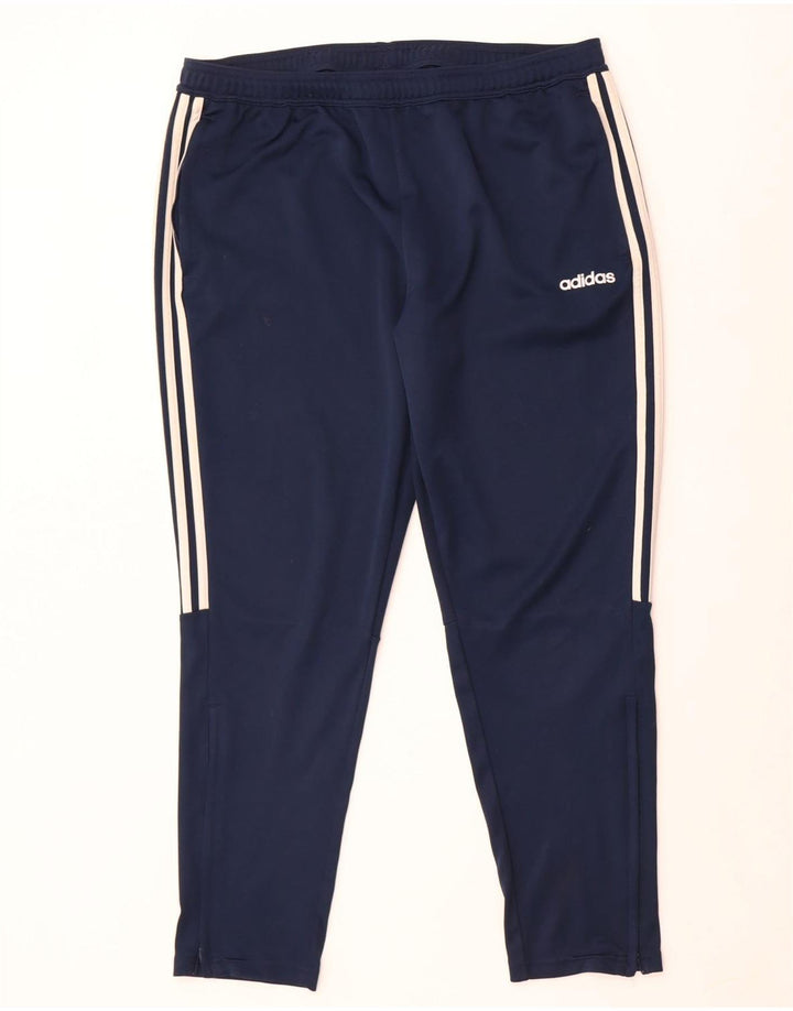 Adidas Herre Climalite træningsdragt bukser 2XL marineblå polyester