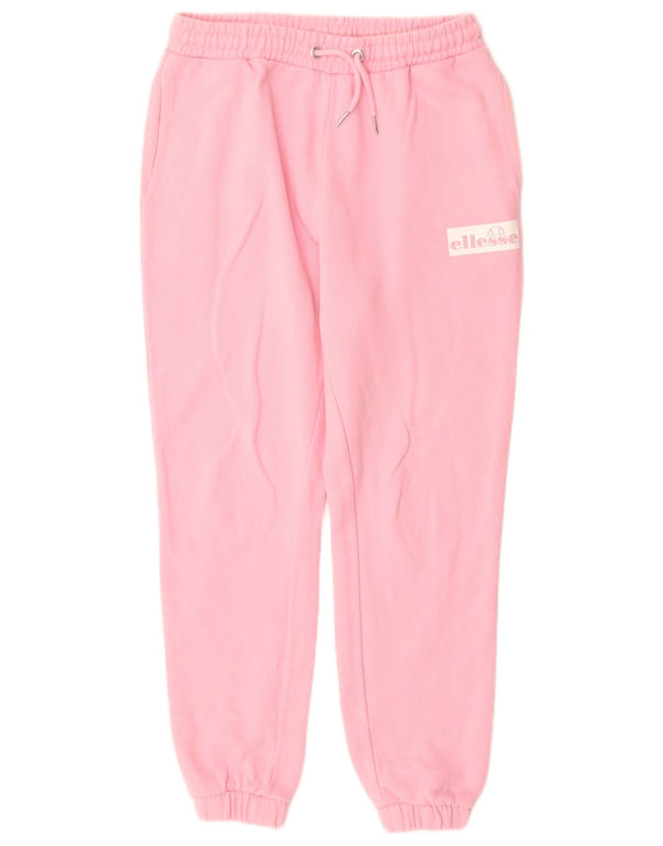 Ellesse Womens Grafisk træningsdragt Bukser Joggers UK 8 Small Pink Bomuld