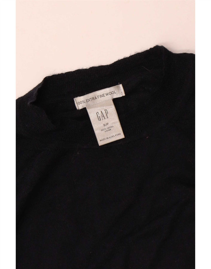 Gap Dame Crew Neck Jumper Sweater UK 10 Small Navy Blue Wool