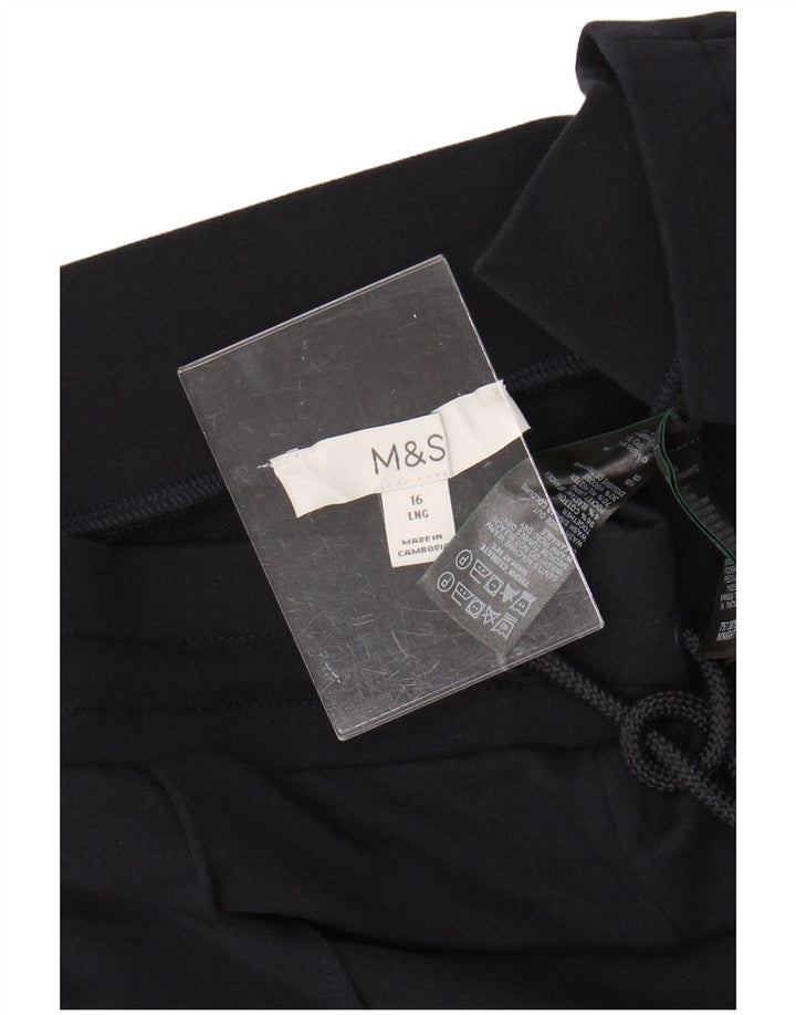 Marks & Spencer Træningsdragtsbukser til kvinder UK 16 Stor marineblå bomuld