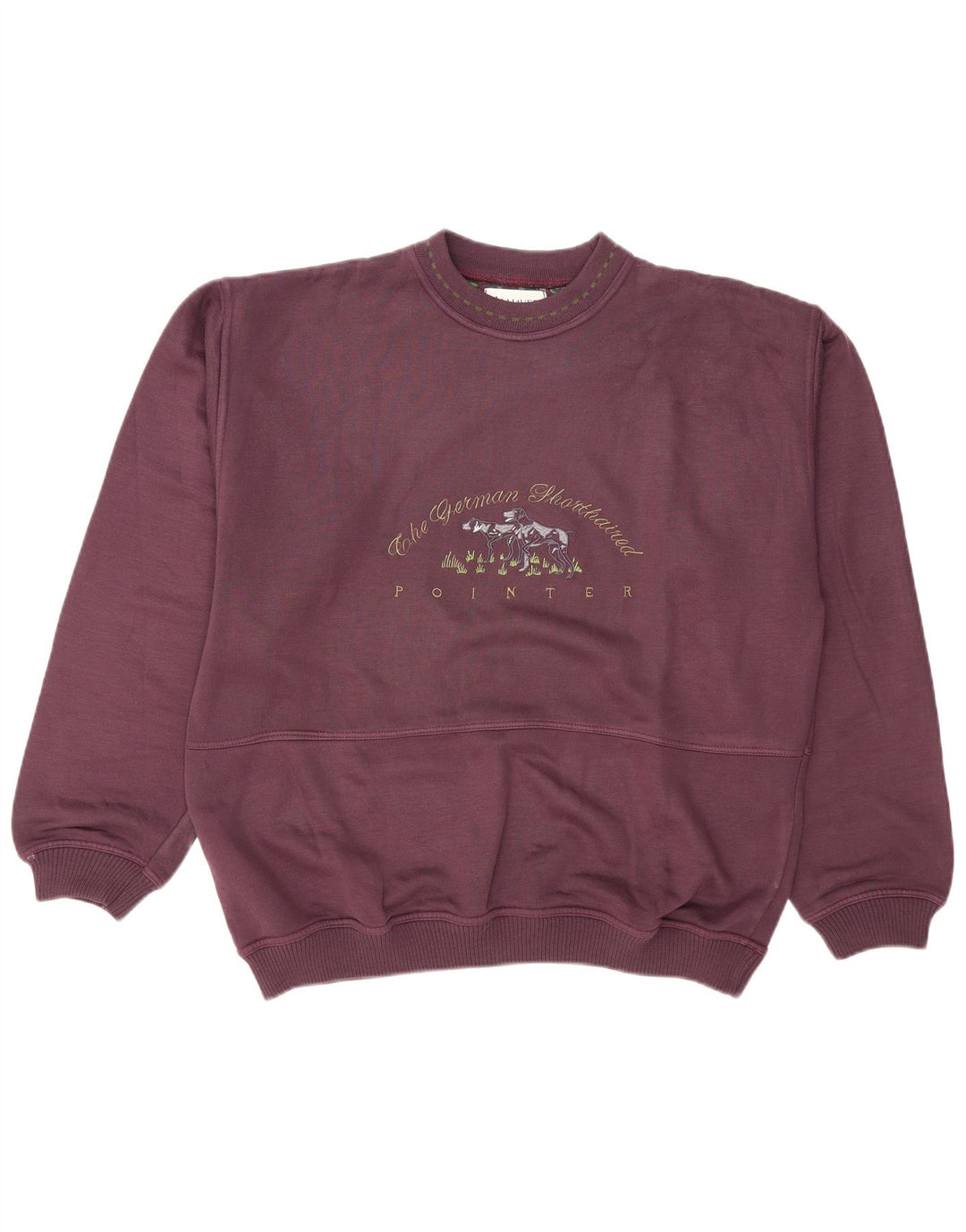 Vintage herre grafisk sweatshirt jumper XL rødbrun bomuld
