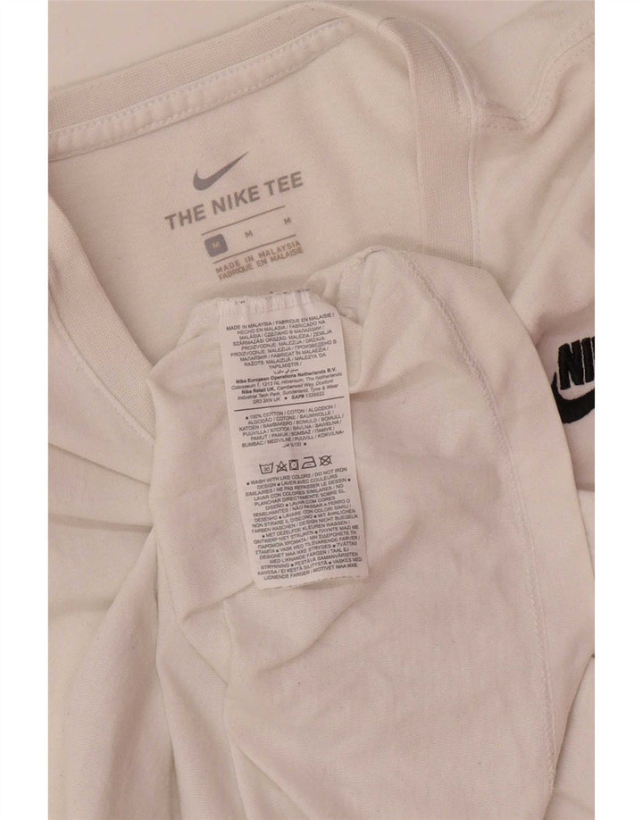 Nike T-shirt top mellem mænd, hvid bomuld