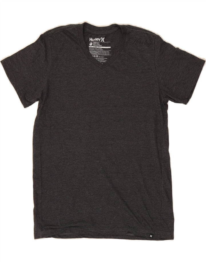 HURLEY Mens T-Shirt Top Medium Grey Cotton Vintage Hurley and Second-Hand Hurley from Messina Hembry 