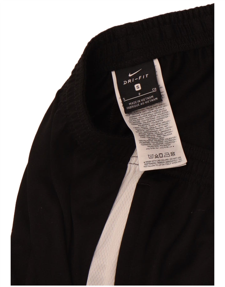 NIKE Dri Fit træningsdragt bukser til mænd Small Black Colourblock Polyester