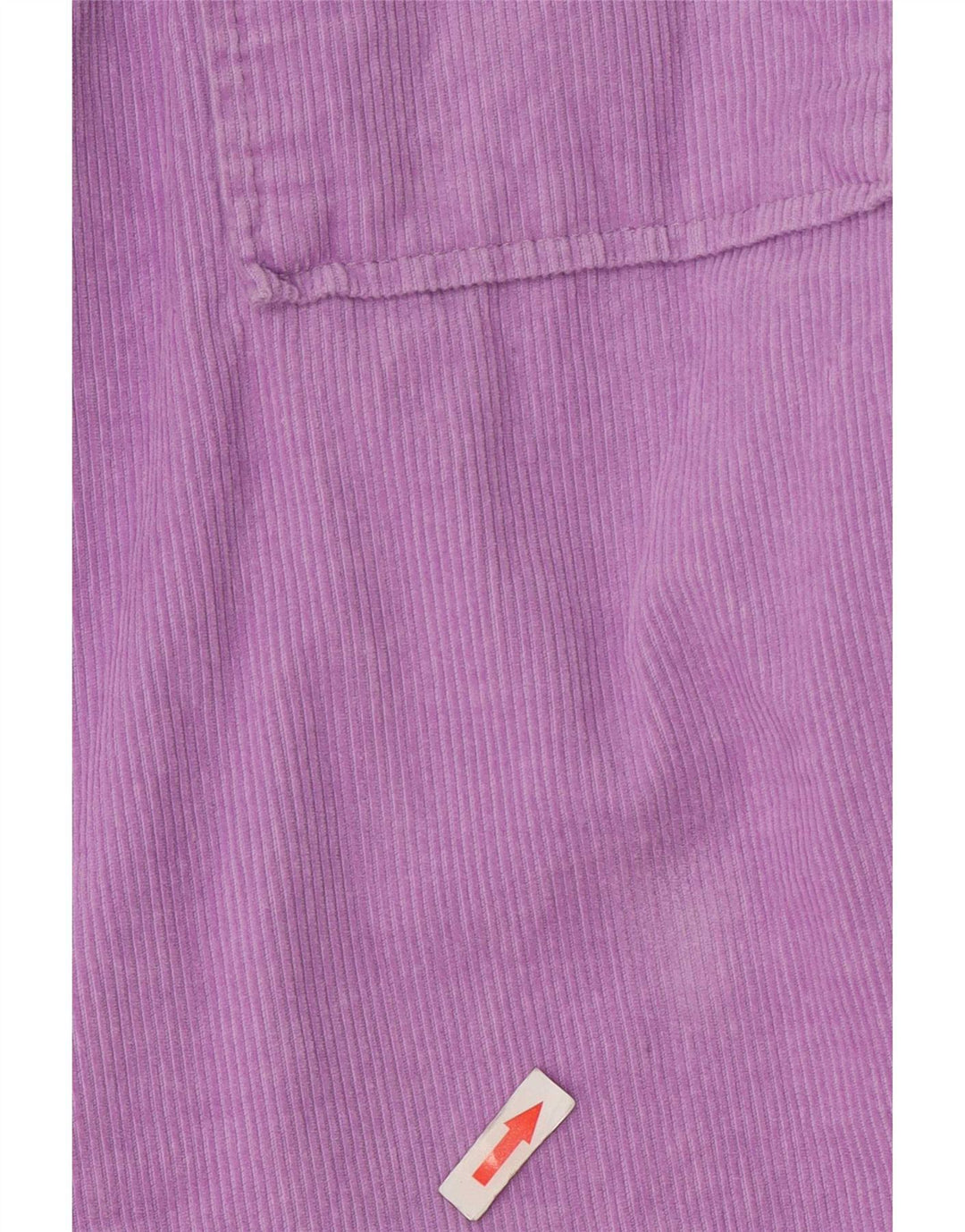 Zara Dame Oversized Corduroy Jacket UK 16 Large Purple Bomuld