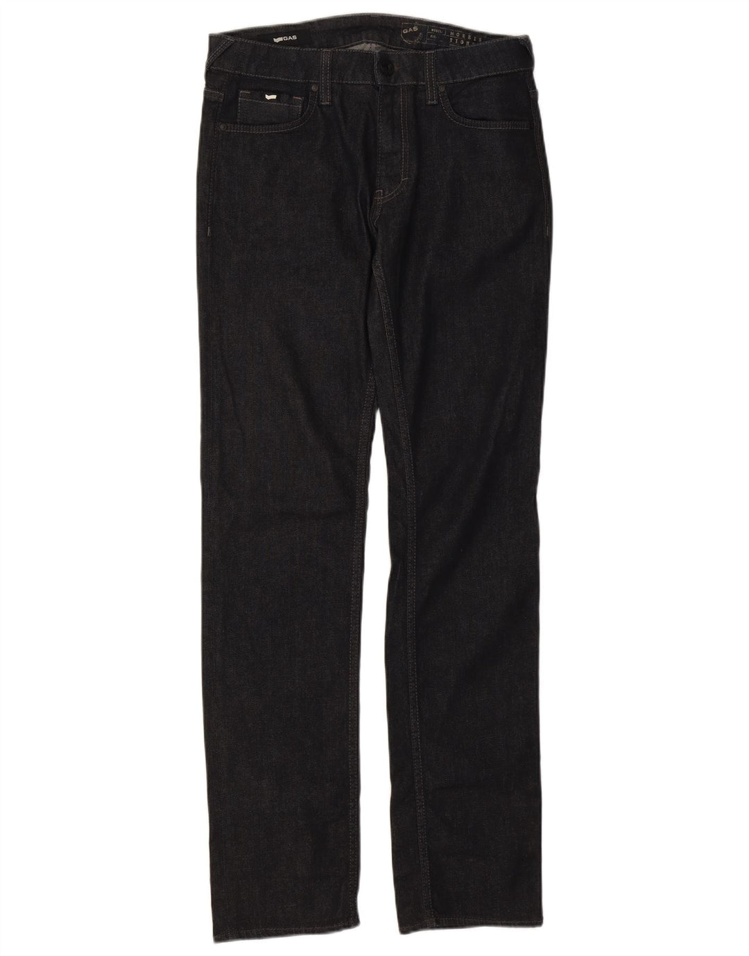 Gas Straight Jeans til kvinder W32 L34 Marineblå Bomuld