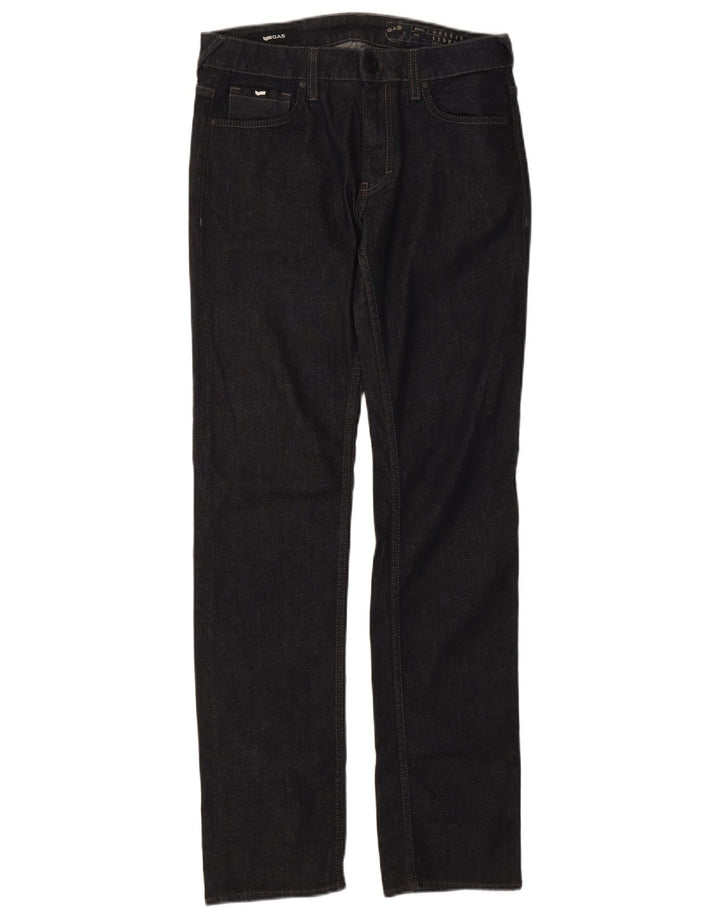 Gas Straight Jeans til kvinder W32 L34 Marineblå Bomuld