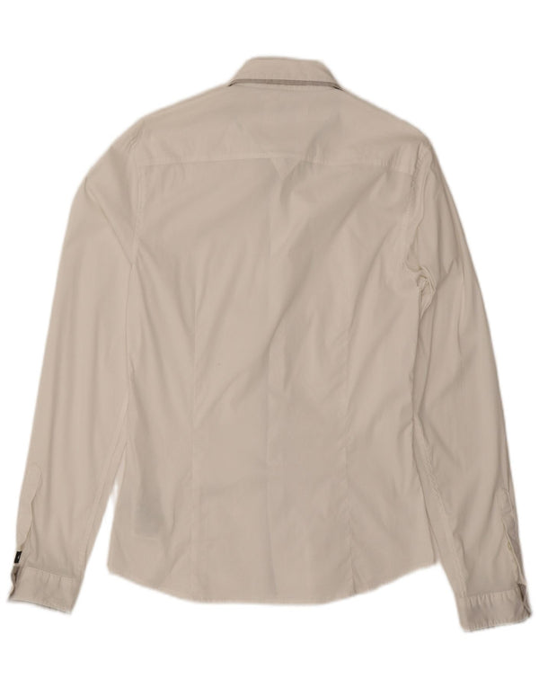 GUESS Slim Fit skjorte til mænd, lille hvid bomuld