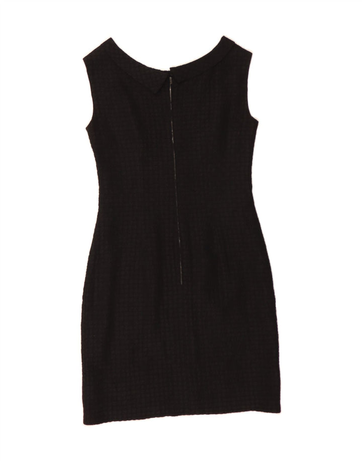 VINTAGE Womens Sleeveless Sheath Dress UK 12 Medium Black Vintage Vintage and Second-Hand Vintage from Messina Hembry 