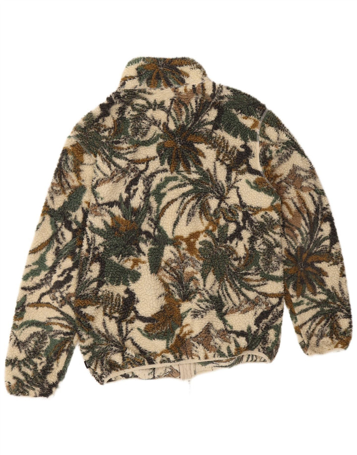 Vans Fleecejakke til mænd UK 38 Medium Green Floral Polyester