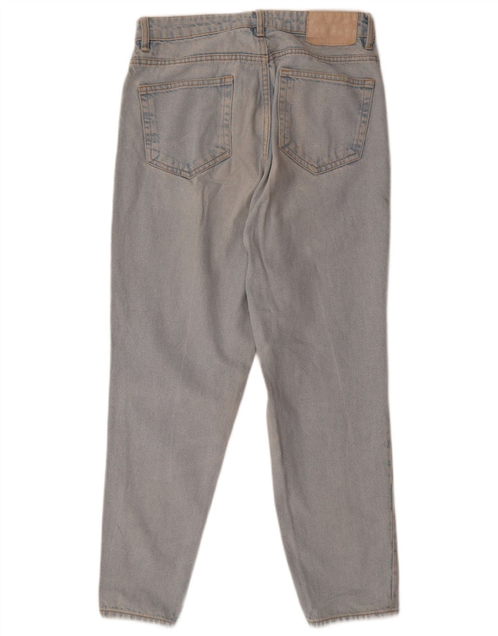 Zara Kvinders Højtaljede Kjegleformede Jeans EU 40 Medium W30 L26 Blå