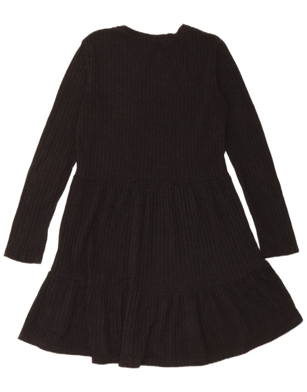 Zara Dame Jumper Dress UK 10 Small Black