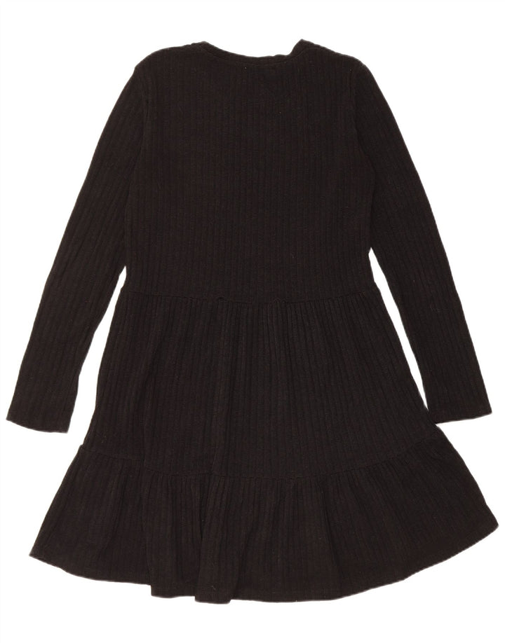 Zara Dame Jumper Dress UK 10 Small Black