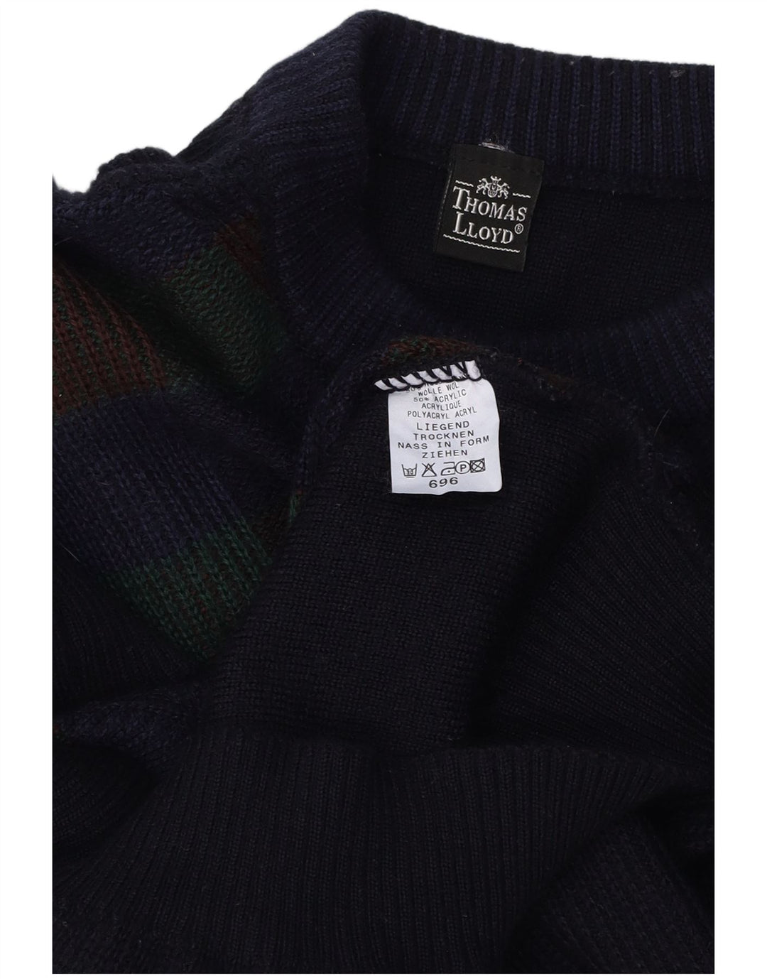 THOMAS LLOYD Dame sweater med rund hals DK 16 Stor marineblå