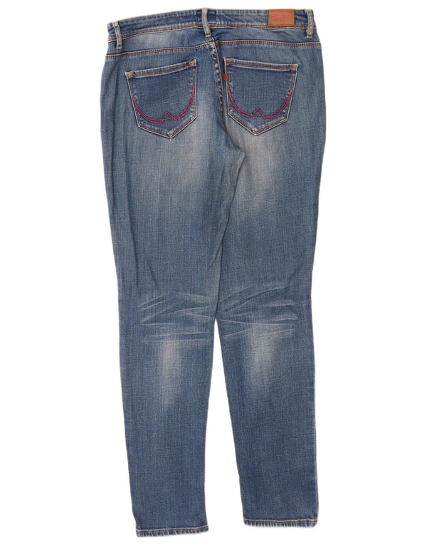 SUPERDRY Dame Skinny Jeans W30 L32 Blå Bomuld