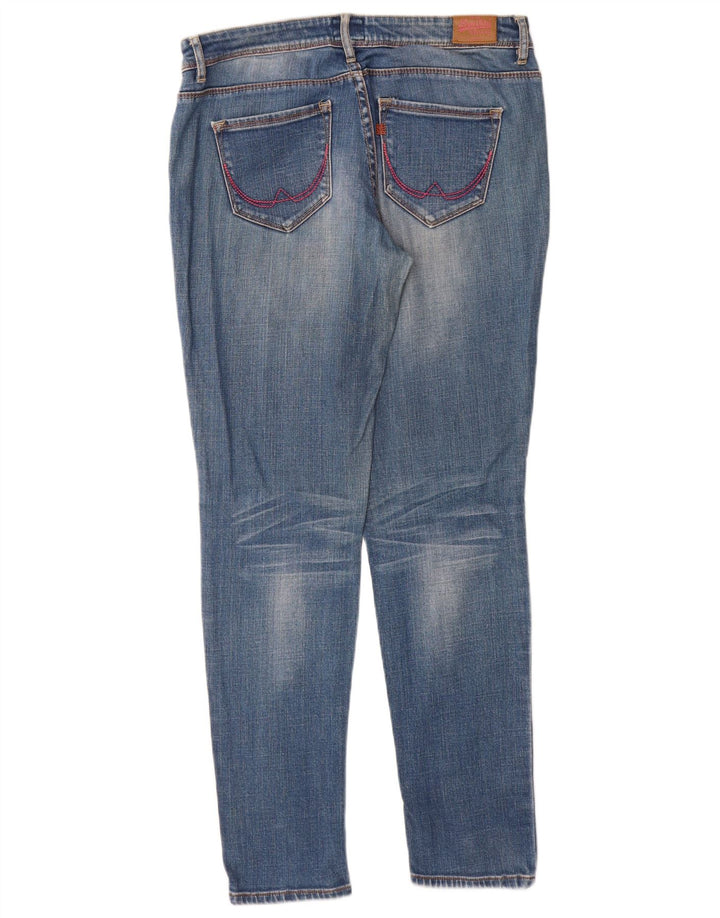 SUPERDRY Dame Skinny Jeans W30 L32 Blå Bomuld