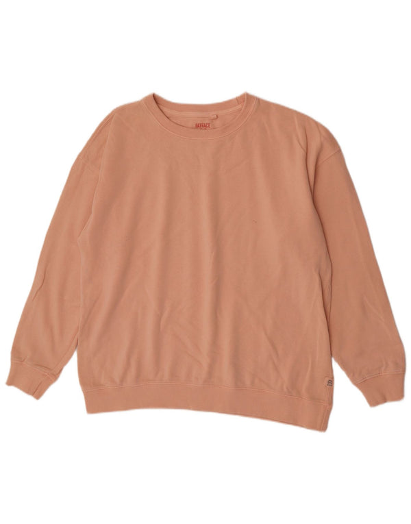 Fat Face Dame Sweatshirt Jumper UK 14 Large Pink Bomuld