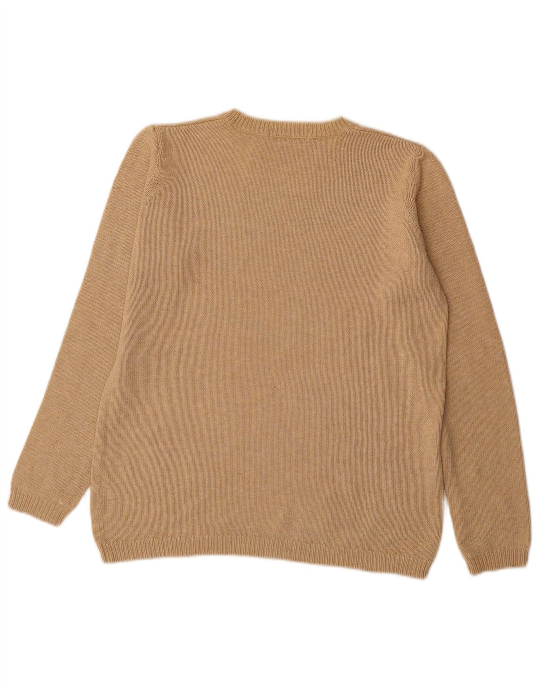 Marks & Spencer Dame Oversized Boat Neck Jumper Sweater UK 10 Small Beige