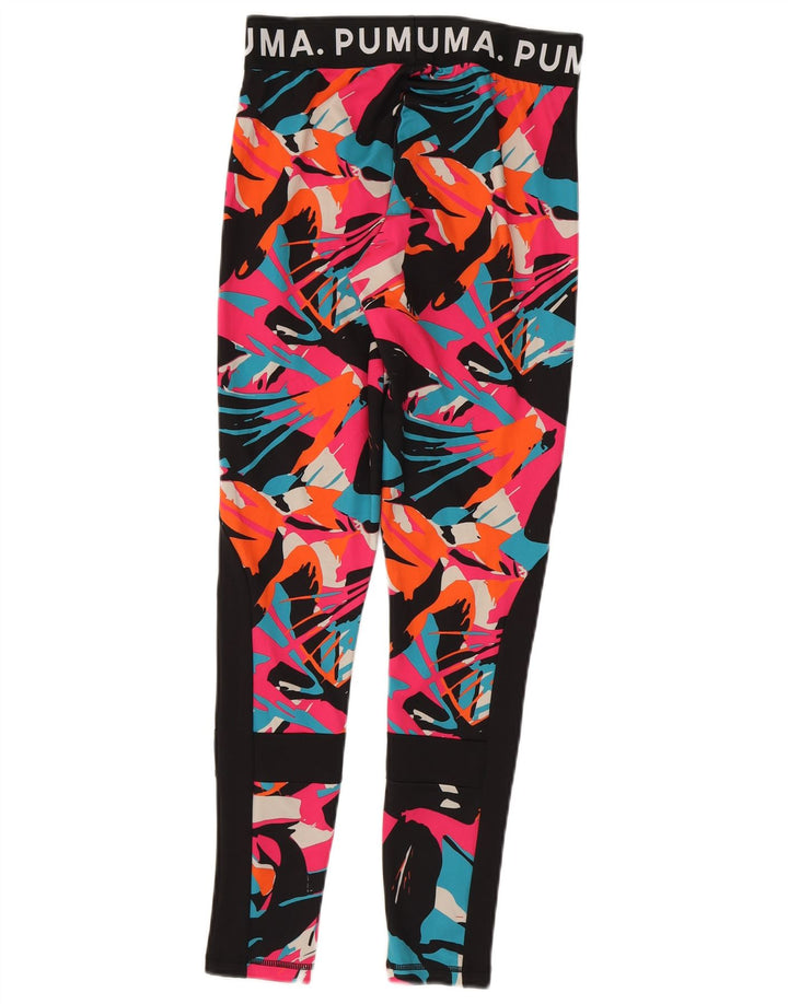 Puma Grafiske Leggings til kvinder UK 12 Medium Flerfarvet Geometrisk