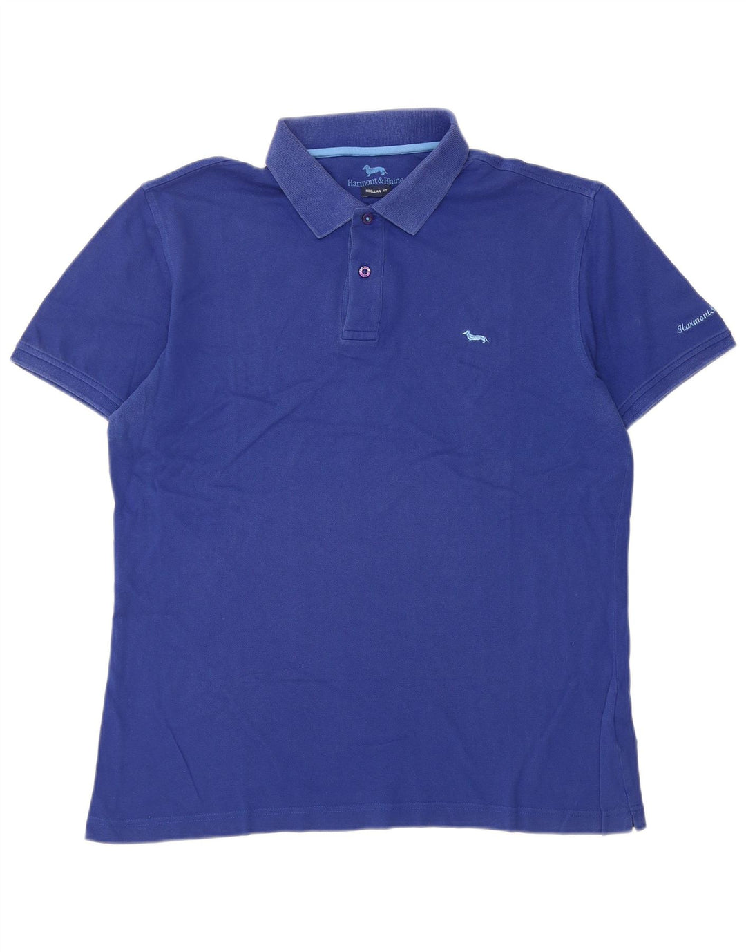Harmont & Blaine Herre Regular Fit Polo Shirt Large Blue
