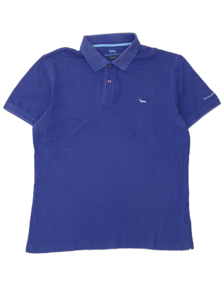 Harmont & Blaine Herre Regular Fit Polo Shirt Large Blue