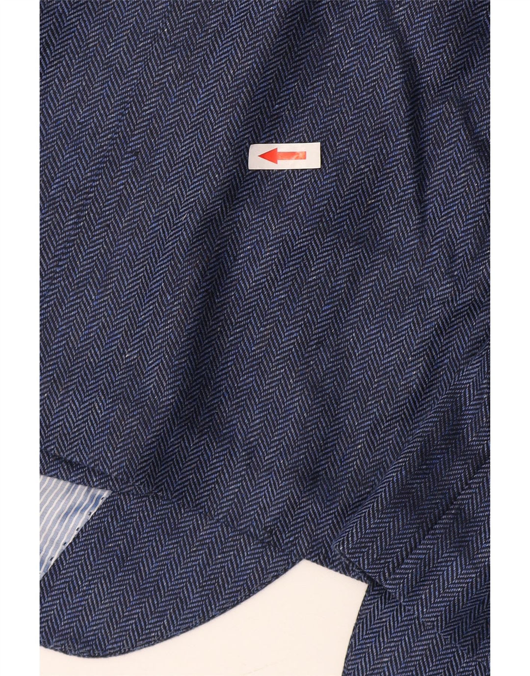 Guy Laroche Herre 2-knaps blazerjakke UK 42 XL marineblå sildebenssilke