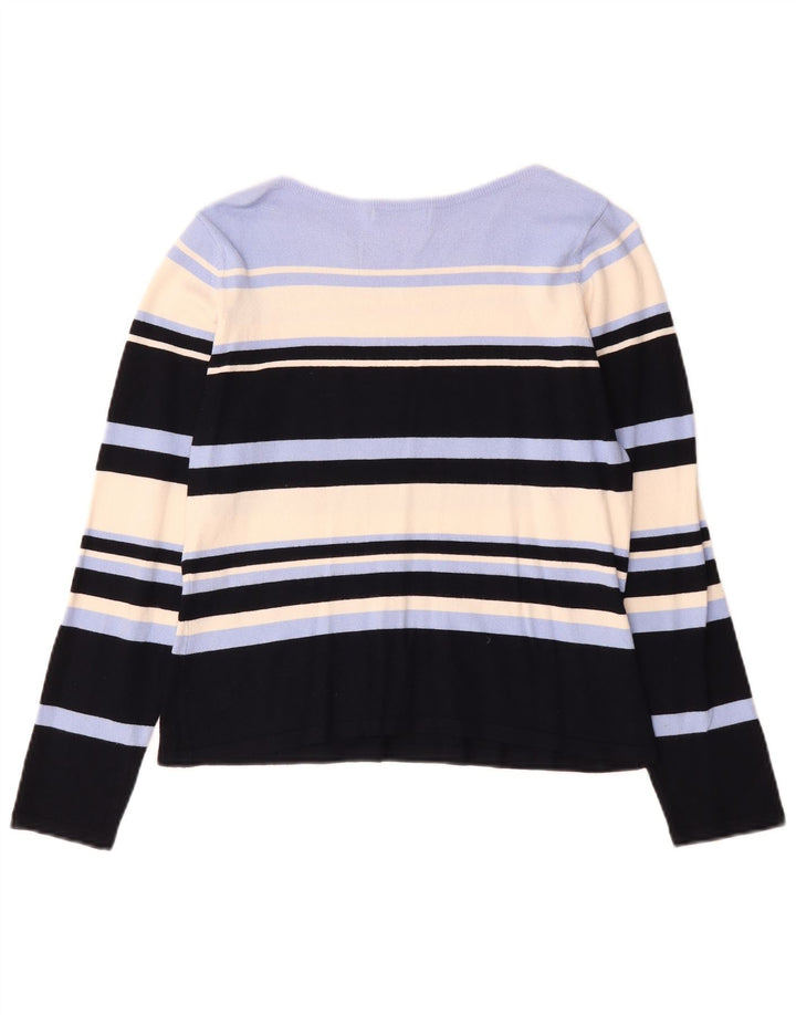 Marks & Spencer Dame Boat Neck Jumper Sweater UK 14 Medium Flerfarvet