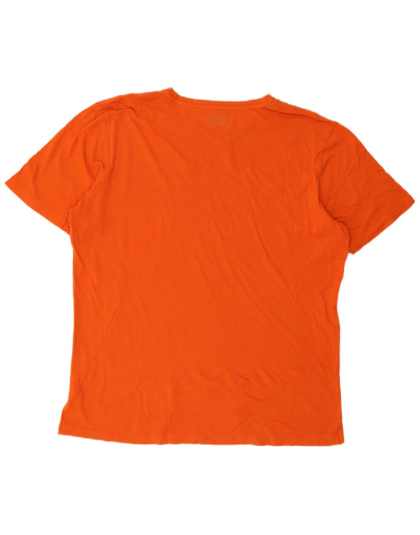 Kappa Herre Grafisk T-Shirt Top 2XL Orange