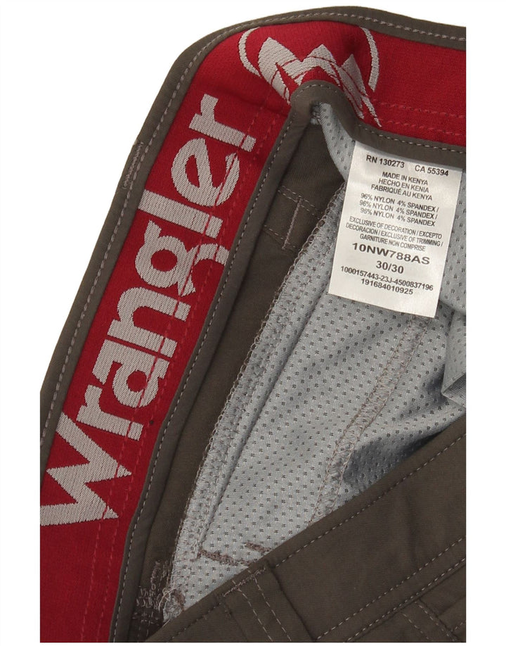 Wrangler Straight Cargo bukser til mænd W30 L30 Grå nylon