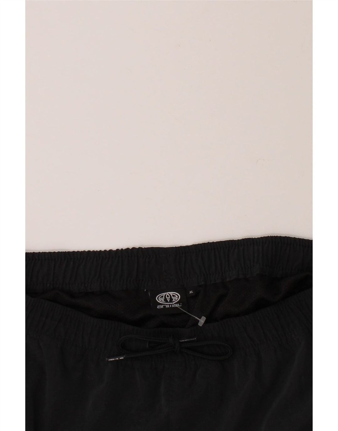 ANIMAL Mens Graphic Swimming Shorts XL  Black Polyester Vintage Animal and Second-Hand Animal from Messina Hembry 