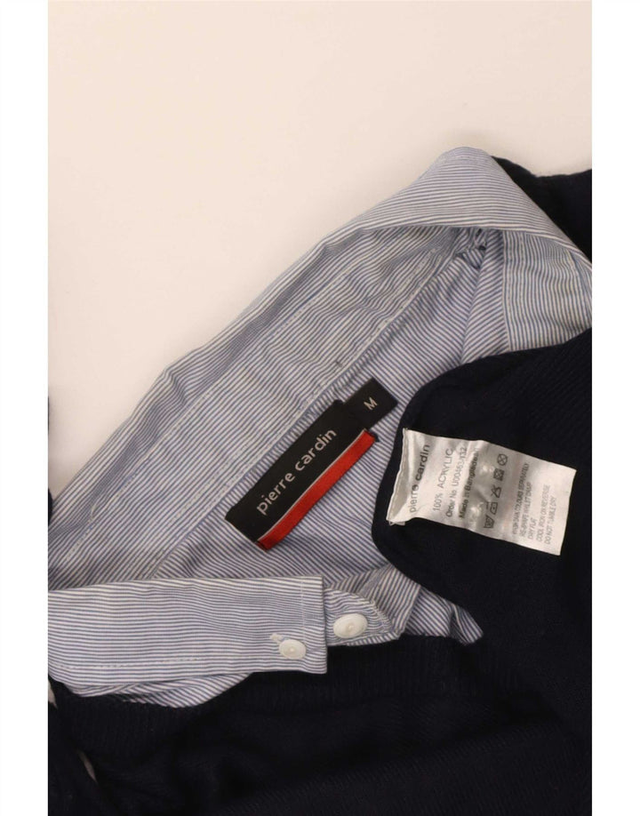 Pierre Cardin Herre V-hals sweater Medium Marineblå Akryl